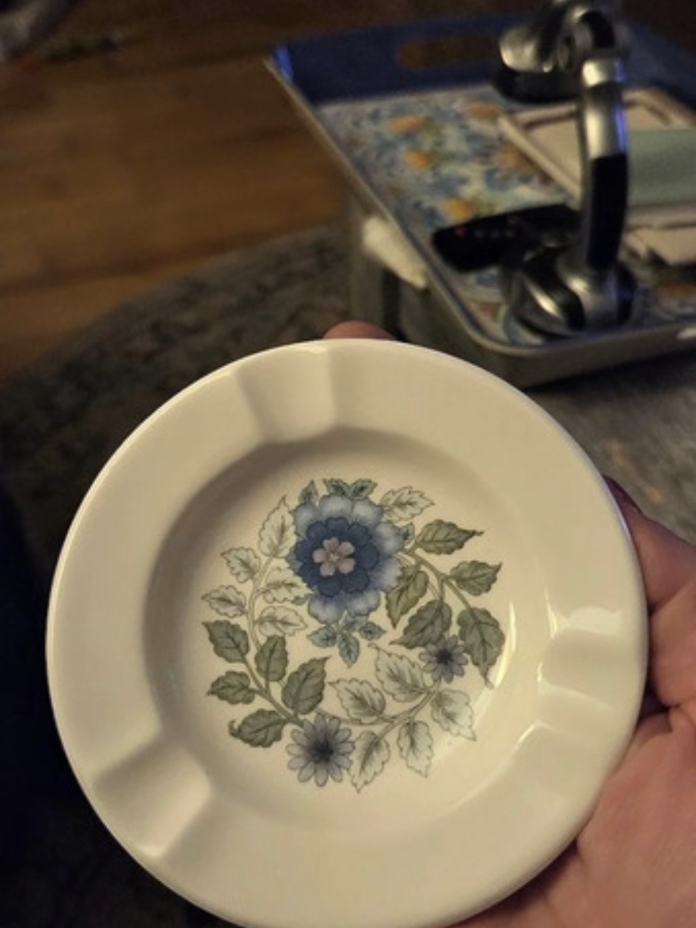 Wedgwood Clementine Bone China Small Ashtray/Trinket Shelf